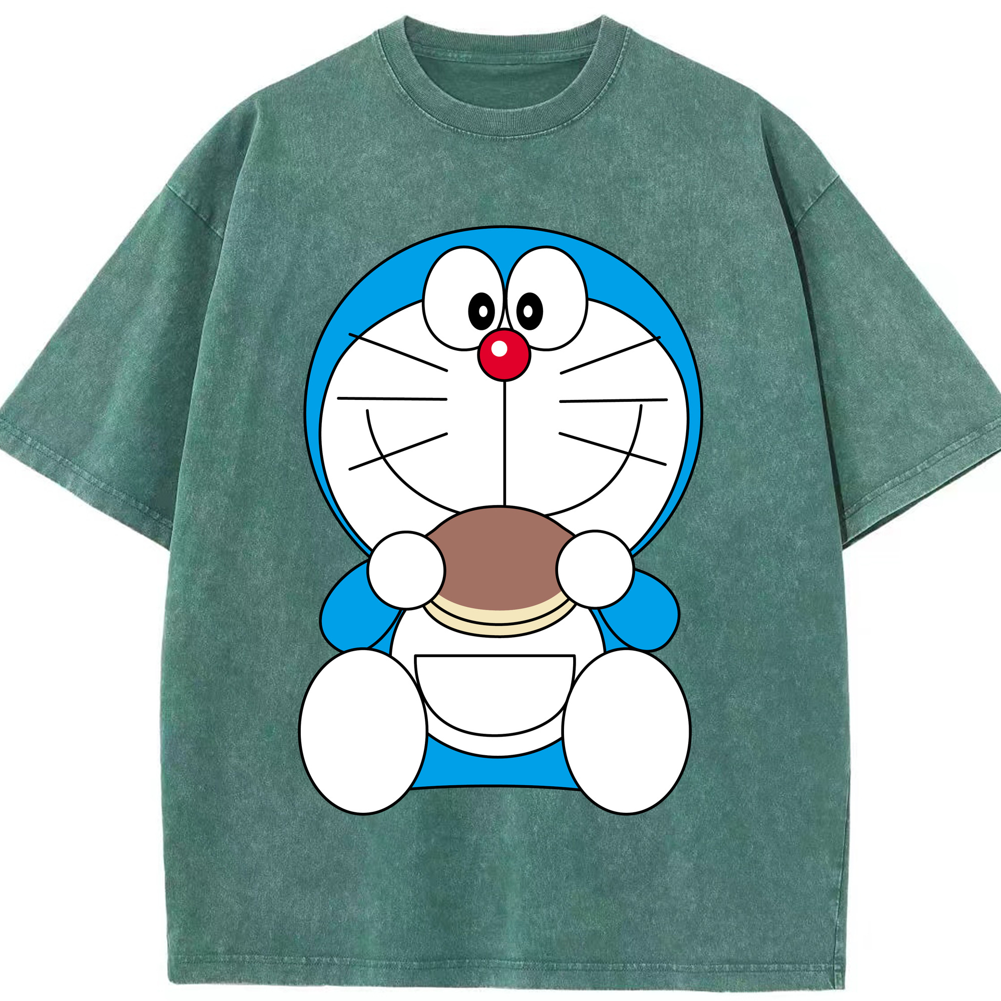 （画像用） ドラえもん Doraemon 綿100% ヴィンテージ風 半袖Tシャツ（フロントプリント）